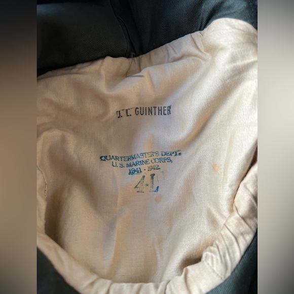 WWII 1940-41 US Marines Overcoat - Picture 6 of 8